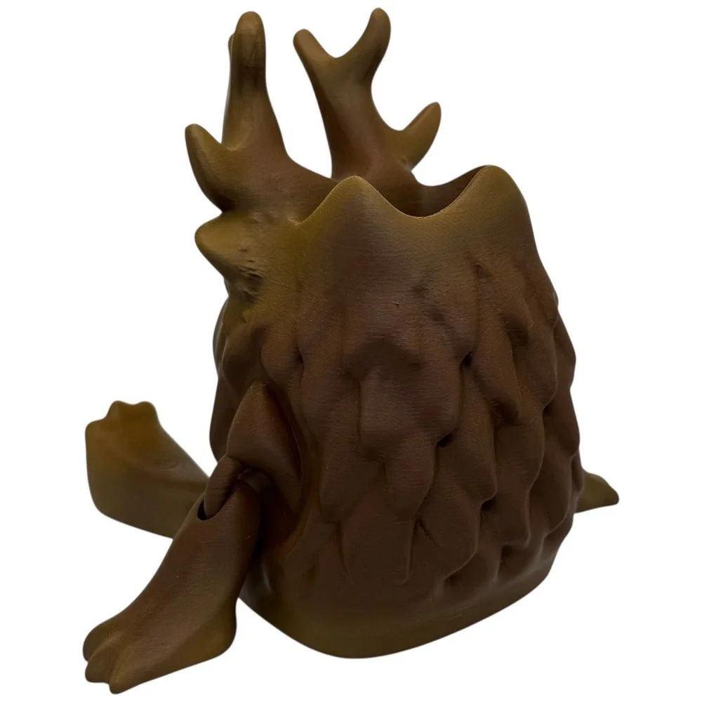 Brown 3D Printed Creature Planter / Pen Holder – 6